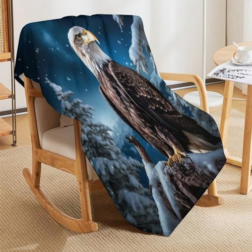 Couvertures chaudes légères flannel Aigle pour lit et canapé doux - 8