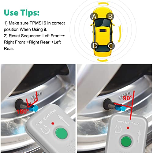 Arozk Tpms Reset Tool Sensor Relearn Reset Tool For Ford And Mazda Tire Pressure Monitor System Sensor Programming Training Activation Tool Tpms Trigger Tool Motorcraft Tpms19 Transmitter #TOP3