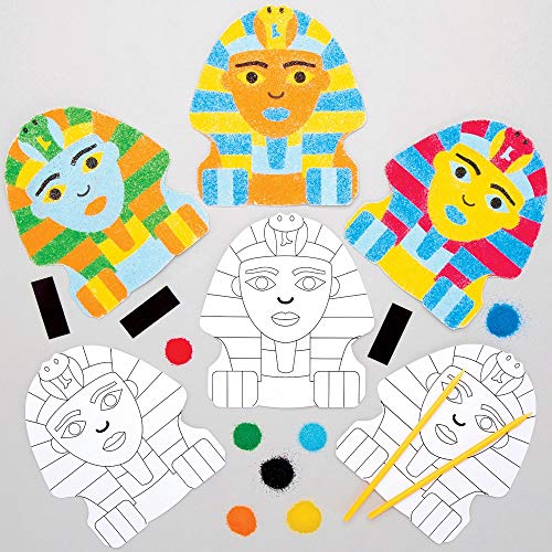 Baker Ross Kits Imanes Arte de Arena Esfinge AT838 (paquete de 6) para proyectos de arte y manualidades para niños, surtidos