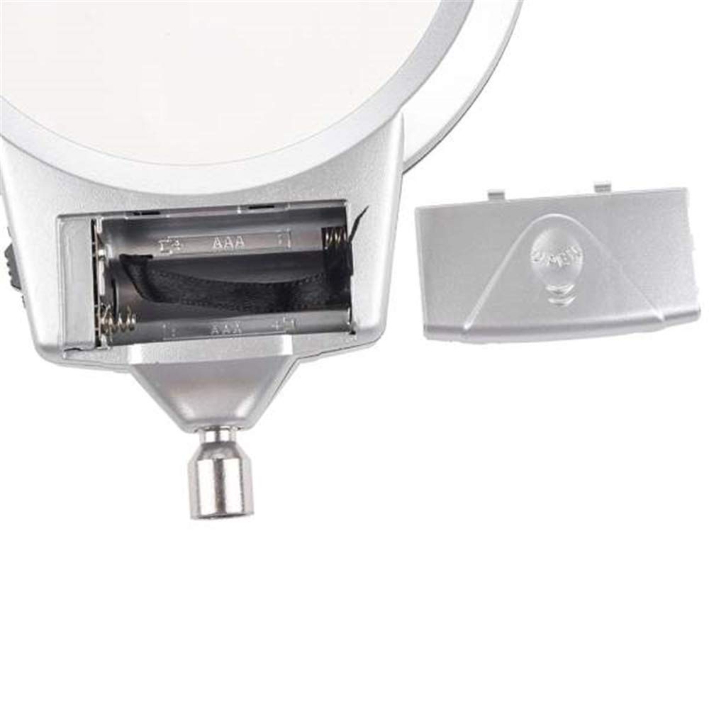 Glas-LED-Leuchtlupe, Metallschlauchglas, Schreibtisch-Leselampe mit Klemme 2,5 x 107 mm 5 x 24 mm Glaslupe zum Lesen Needed