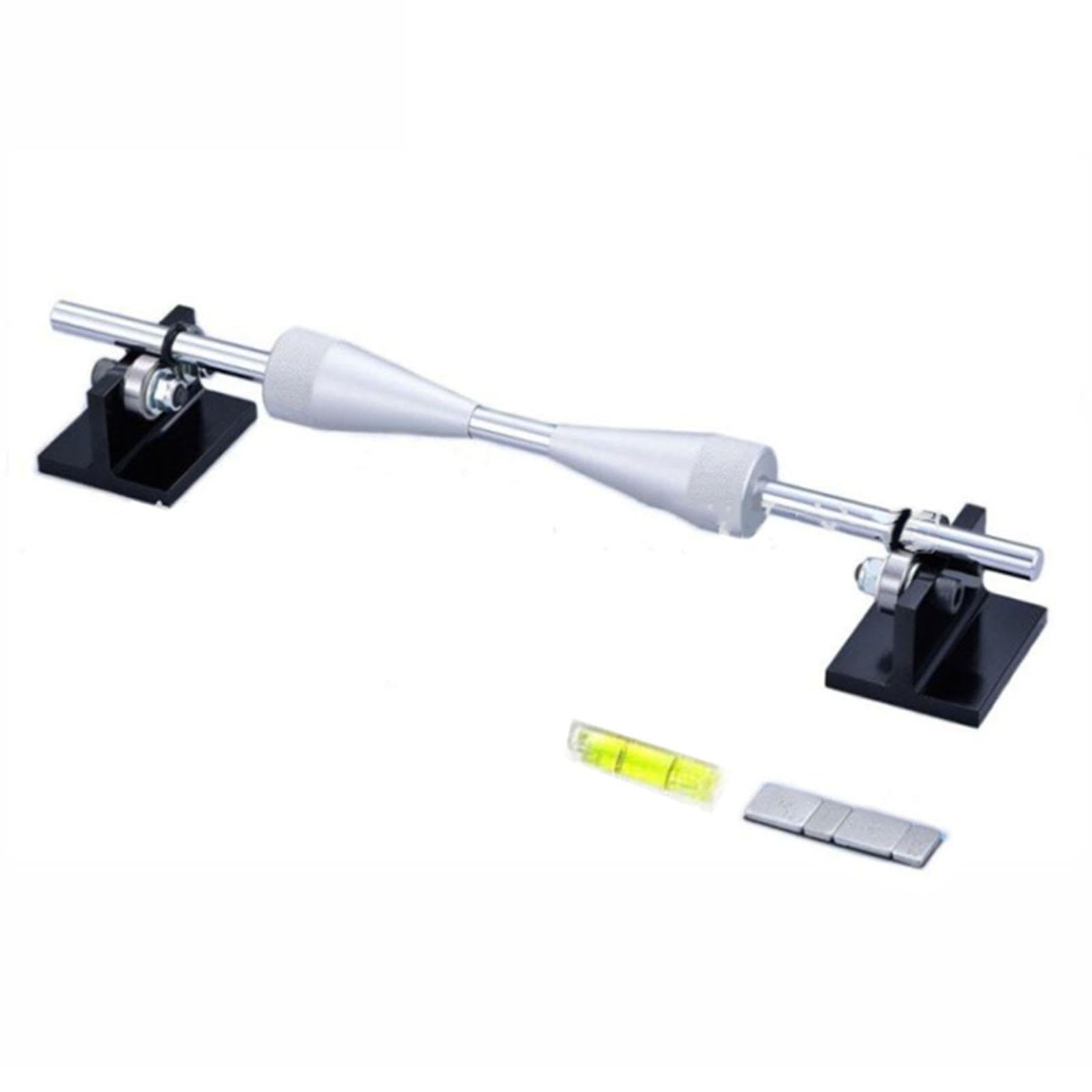 Herramienta portátil de mantenimiento para equilibrador de ruedas motocicleta con construcción aleación aluminio diseñada para reparación y equilibrado ruedas motocicleta.