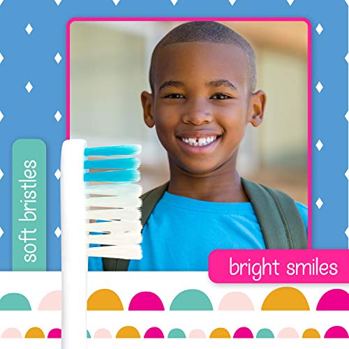 Image of Lingito Kids Toothbrush Extra Soft, Easy Grip for Toddlers Toothbrushes | Children Size Toothbrush Pack Kids Ages 3+