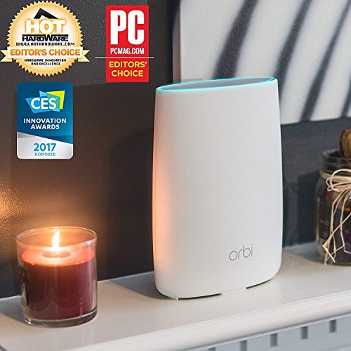 Image of Netgear orbi Whole Home Mesh WiFi System with Tri-Bandy-yWireless Router, Eliminate WiFi Dead Zones, Up to 5000ySqft, 2pk (rbk50)