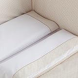 mibebestore Sabanas 100% Algodón MINICUNA 50X80 - Lunares Color Beige...