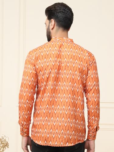 Image of SOJANYA (Since 1958, Men's Pure Cotton Printed ONLY Short Kurta