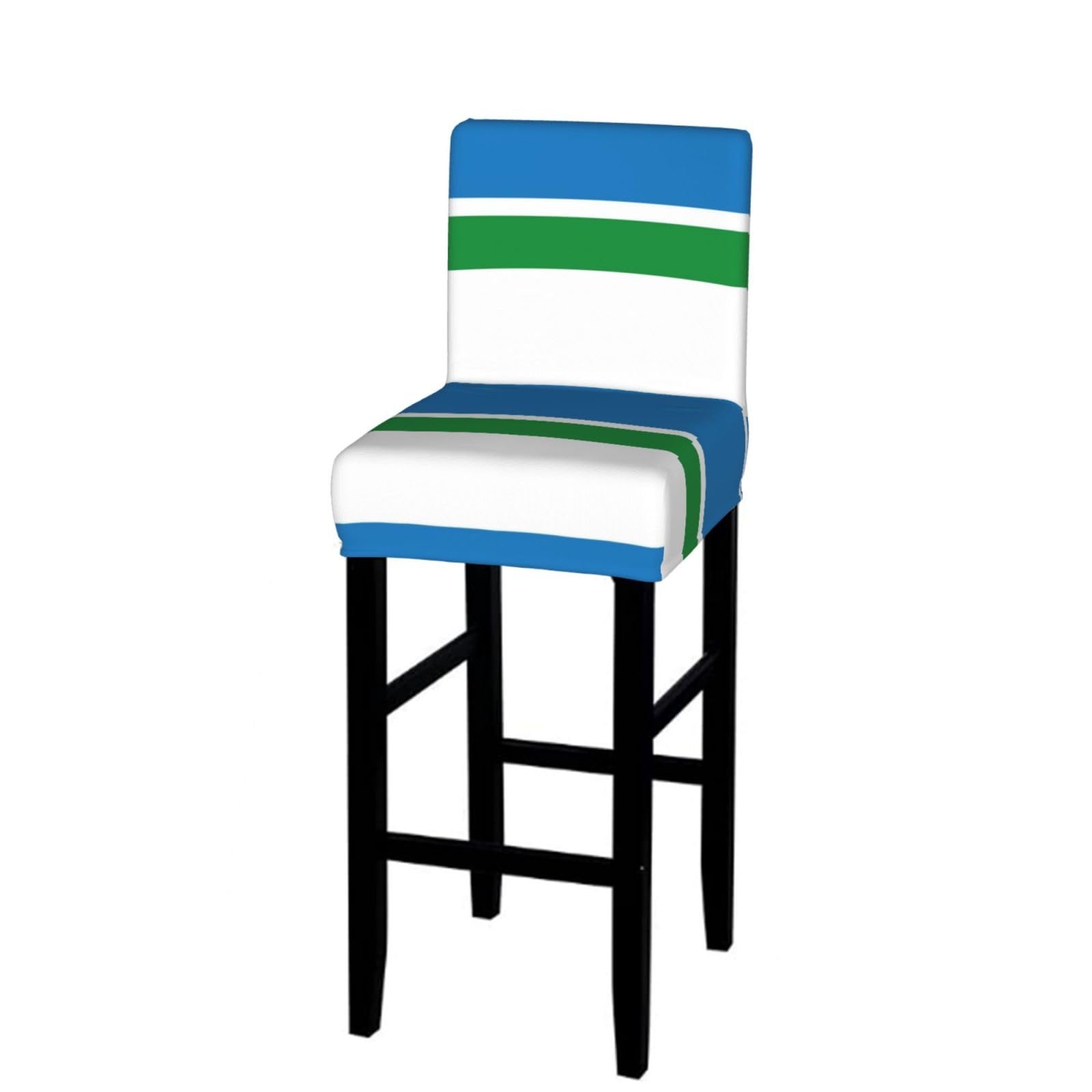 Flag of Sverdlovsk Bar Stool Cover-Stretchy Chair Slipcover for Kitchen