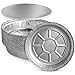 Aluminum Foil Pans - 25-Piece Round Disposable Tin Pans with Flat Board Lids for Baking, Roasting, Broiling, and Cooking, 9 x 1.6 x 9 Inches