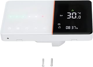 Intelligent Programmable Thermostat | 5 + 1 + 1 Day Scheduling for Electricity Savings | LCD Thermostat for Home Boiler/AC System | Auto Temperature & Humidity Control, App