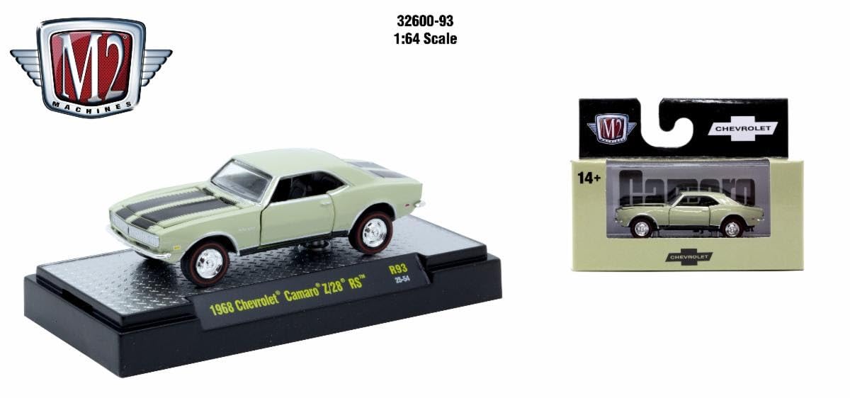 Amazon.co.jp: M2マシン 1968 シボレー カマロ Z28 RS ライトグリーン