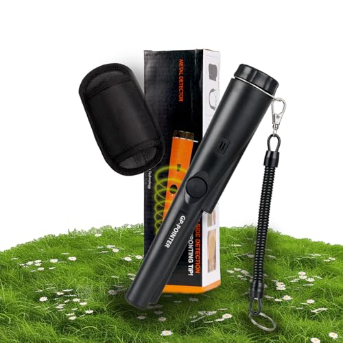 VortecSys Metal Detector Pinpointer Professional Handheld Pointer Detector for Adult & Kids Portable Treasure Pinpointing Finder Probe (Black)