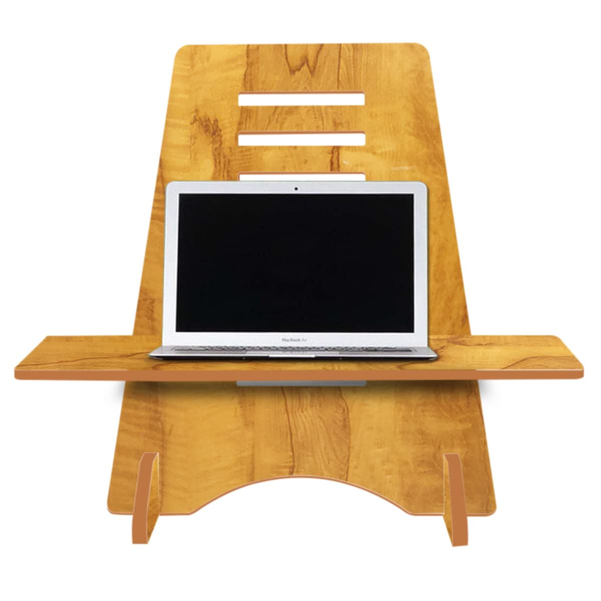 Kawachi Wooden Height Adjustable Ergonomic Desk Top Standing Desk Riser Laptop Table Stand Beige (B09YD3M6NH) Amazon Price History, Amazon Price Tracker