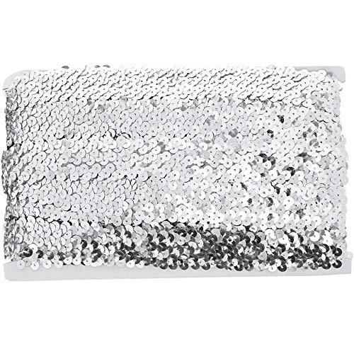 Sequin Trim, Sewing Accessories And Supplies (Silver, 10 Yards) #TOP7