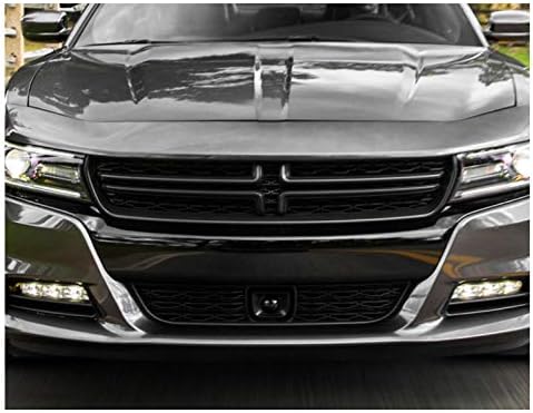 Miniatura 7 de ZMAUTOPARTS Parrilla de parachoques delantero estilo OE negro brillante compatible con Dodge Charger 2015-2019