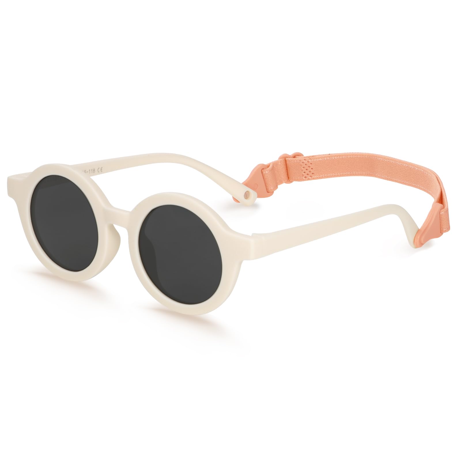 BTHRORO Gafas de sol para Bebé Polarizadas, Flexible Gafas Sol UV400 Protección con Correa Ajustable para Niñas y Niños de 0 a 24 meses