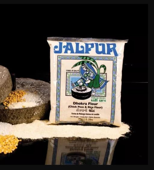 Lily's Indian Vegetarian Cuisine Present Jalpur Dhokra Flour, Chick Peas & Rice Flour, 1kg pack (1,2,3,4,5 pack) (4 kg)