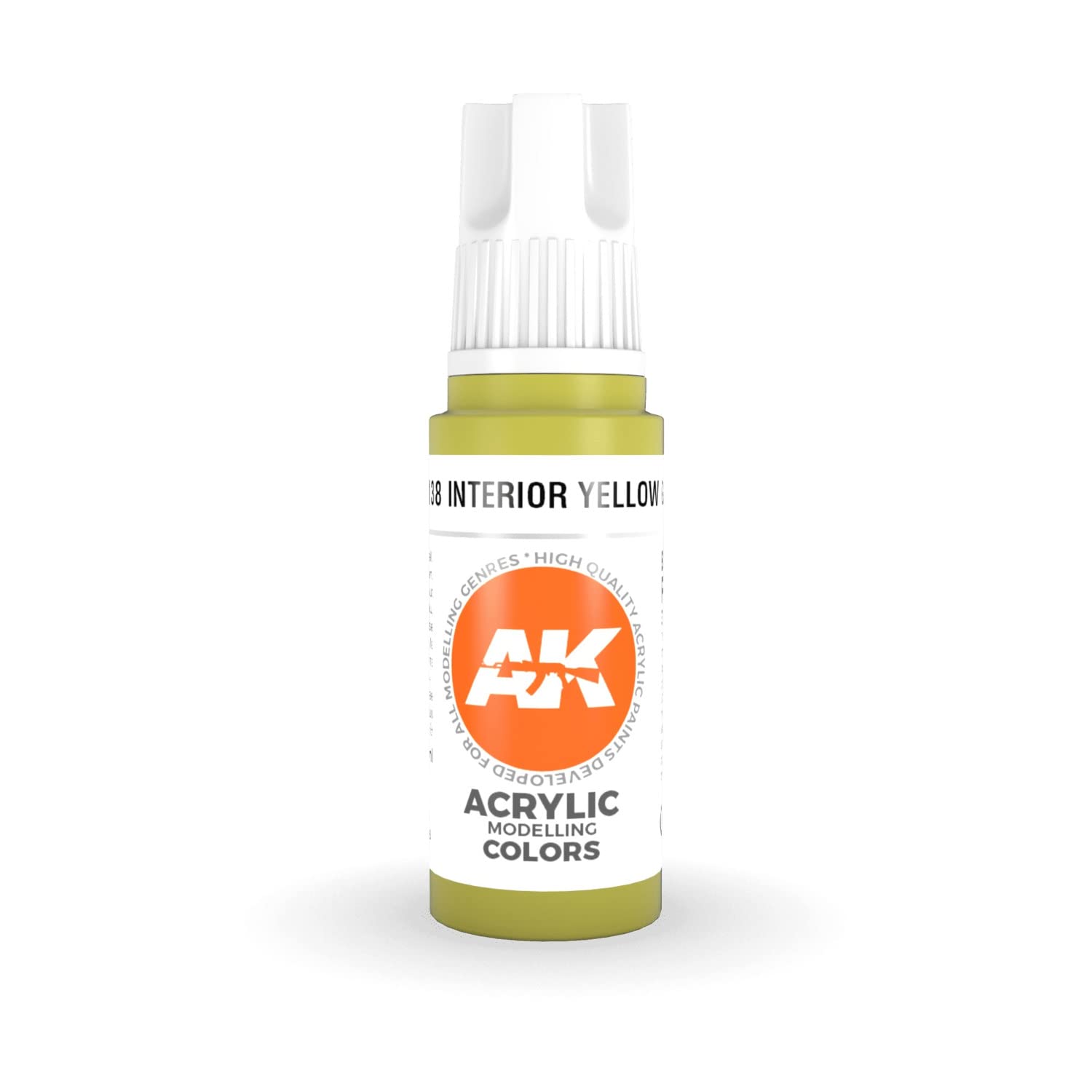 AK Interactive 3rd Gen Acrylic Interior Yellow Green 17ml