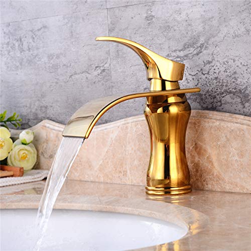 Robinet cascade pour éviter les éclaboussures sur lavabo de bain