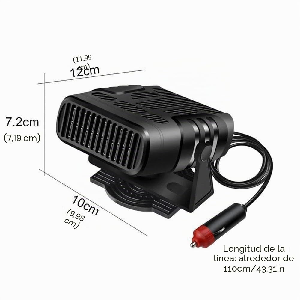 Ventilador y calentador de coche 2 en 1 de 12 V y 24 V, 120 W y 200 W, desempañador eléctrico para parabrisas, secador, desempañador, descongelador, desempañador para campervan que desempañador