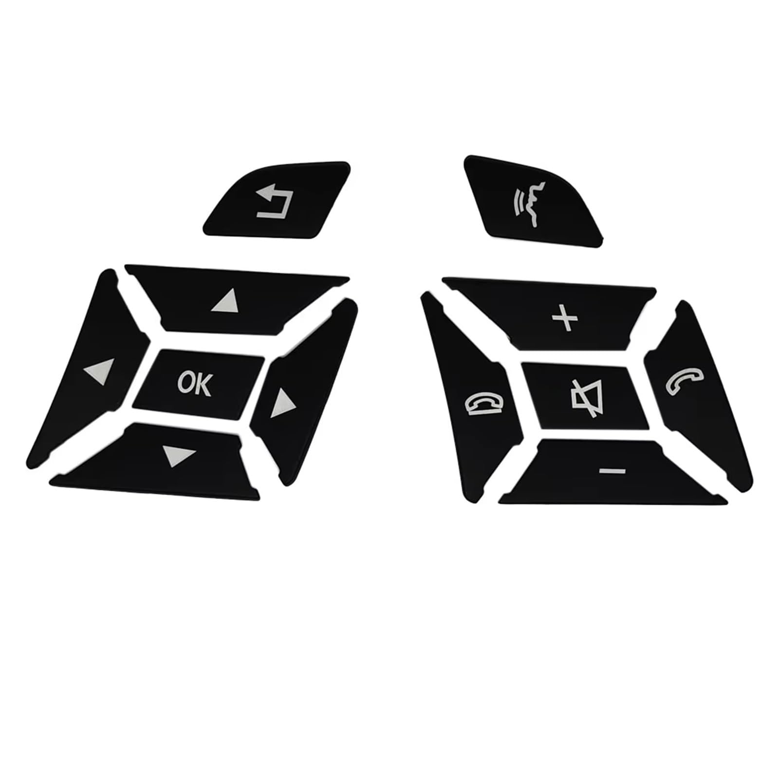 Button Trim Compatible with Benz ML W166 ML250 ML350 ML400 ML500 ML550 ML63 for for AMG 2012 2013 2014 2015 Car Steering Wheel Button Switch Cover Sticker