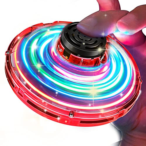 FingToy Mini Drones for Kids,2022 Magic Flying Spinner for Adult Kids Hand Operated Drones Small Sensor Flying Ball Toy with Rotating LED Lights Indoor Outdoor Mini UFO Drone Toys for Boys Girls Gift