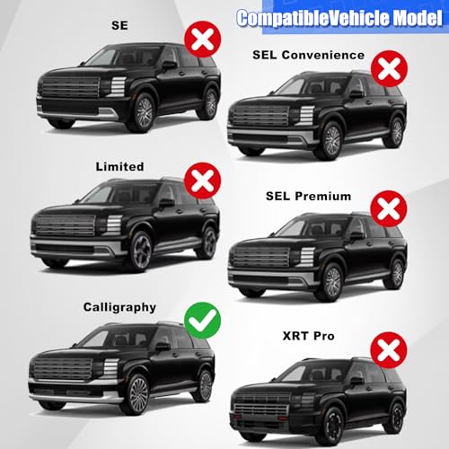 Image of Mud Flaps Splash Guards for 2026 Hyundai Palisade Calligraphy, Durable ABS Material, No-Drill Installation, Protects Against Mud, Rocks, and Debris, Front & Rear Fender Liner (4PCS)