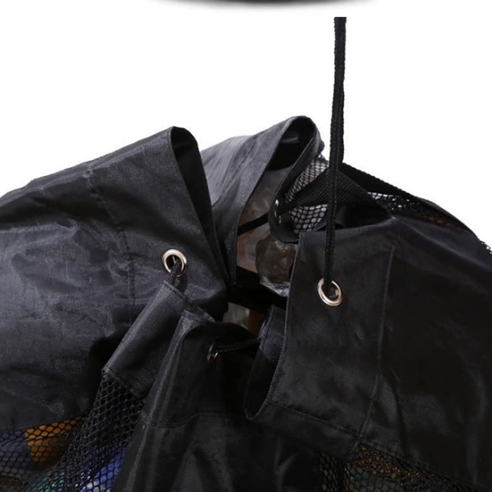 Sac Filet Ruvan Grand Modèle – 101x76 Cm, Capacité 10-12 Ballons, Pour Foot, Basket, Volley, Rugby, Imperméable Et Respirant