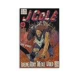 J Cole Comics Art Poster for Bedroom Aesthetic Canvas Art Wall Decor 12x18inch(30x45cm)