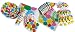 LolliZ Deluxe Party Pack for 8. Joyous Balloons, Color Smiley/White