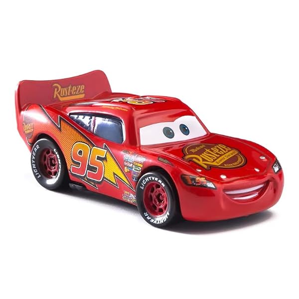 Hot Wheels Monster Trucks Pixar Cars Lightning McQueen, Metal 1:55 Scale by Hot Wheels Monster Trucks - Used condition - US$15.58