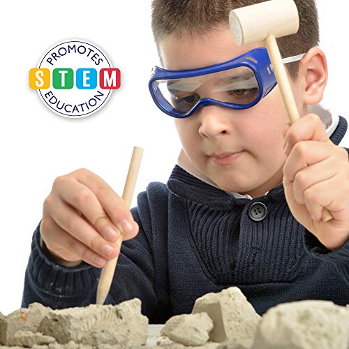image for LotFancy Gem Digging Kit for Kids, Gemstone Dig Kit, Gem Mining Tool, 