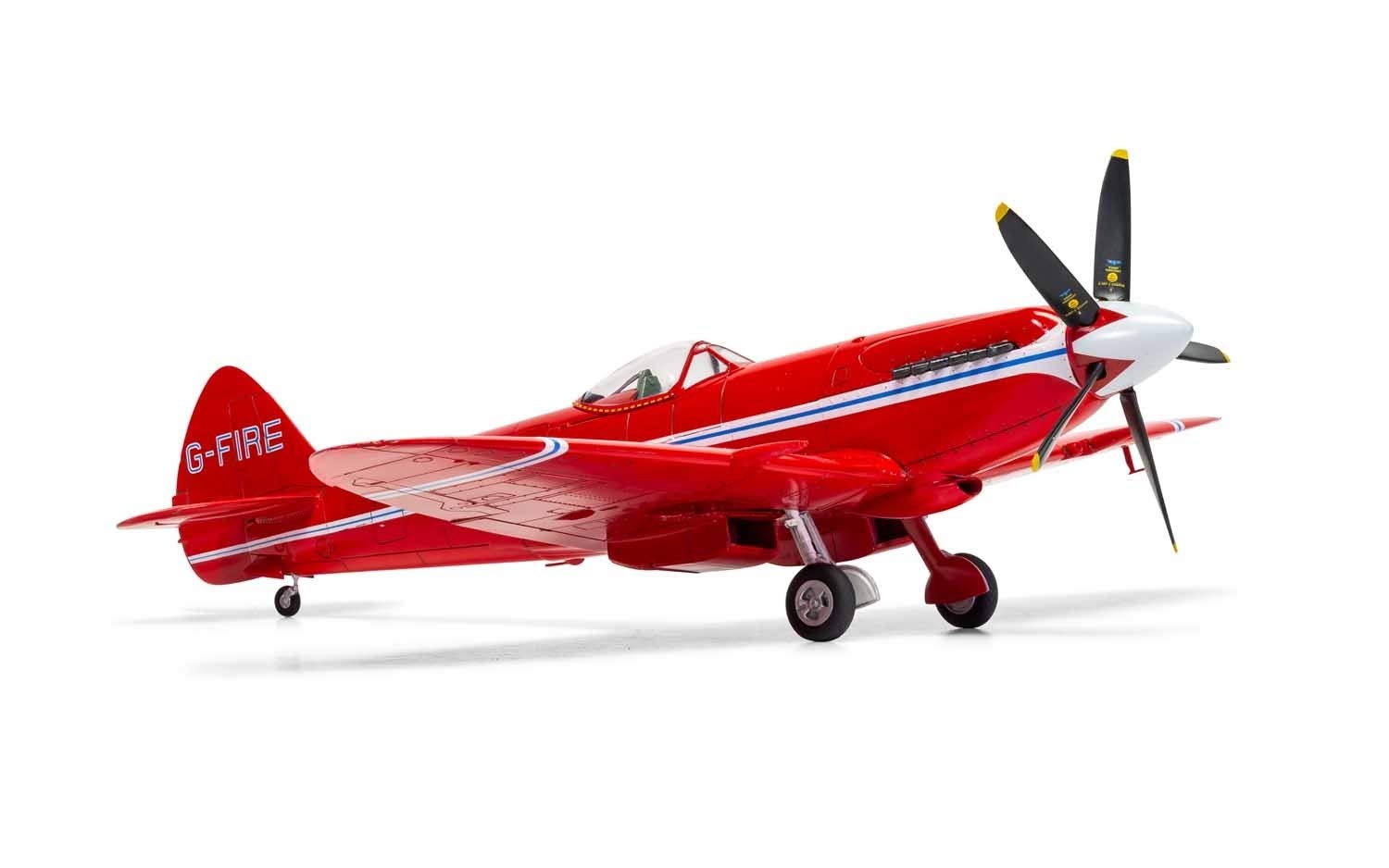 Airfix A05139 Supermarine Spitfire MkXIV schematy wyścigowe samolot, 38,1 x 20,32 x 5,08 cm