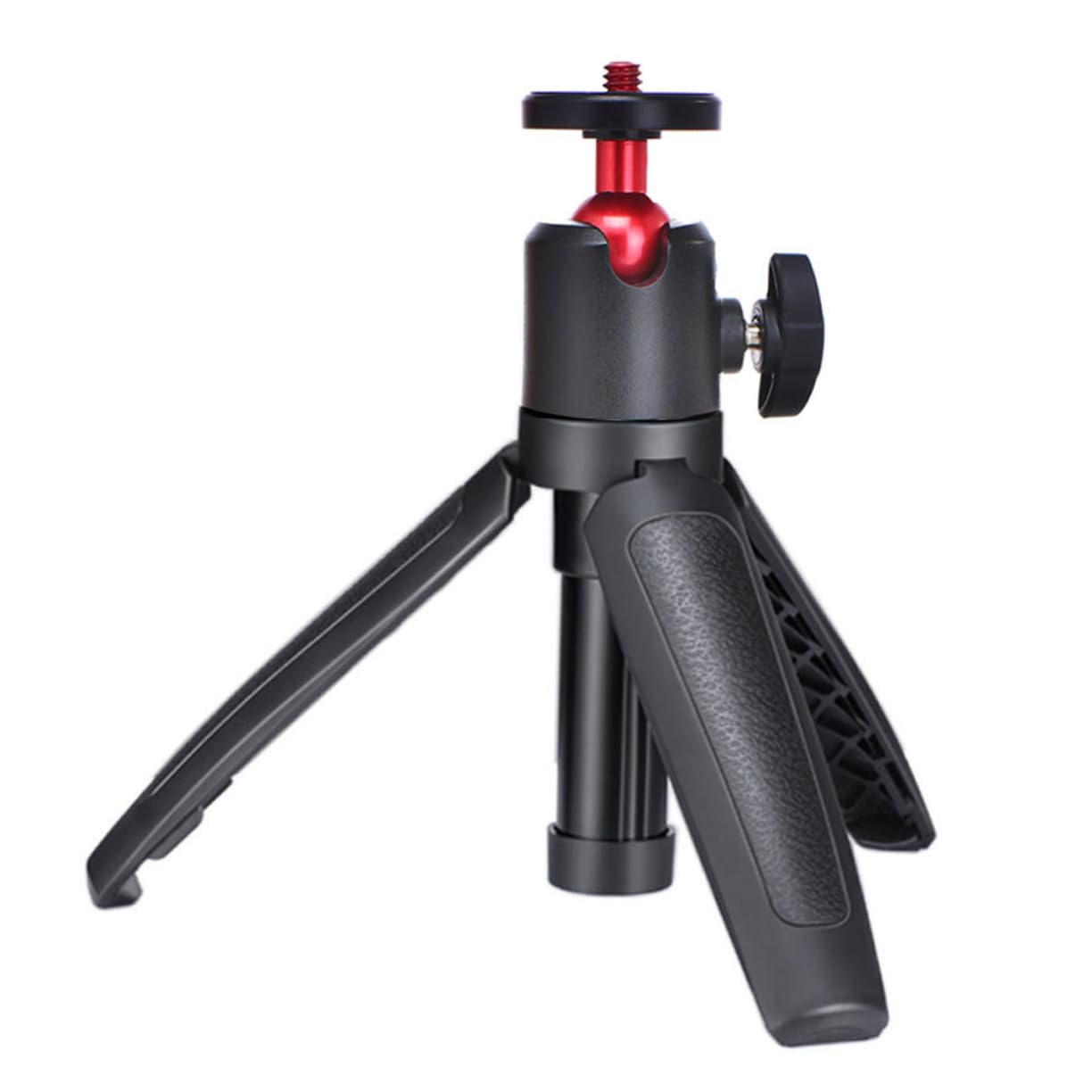 Holibanna Selfie Stick Tripod with Screw Port Height for Outdoor Live Streaming Slip Design for Stability Compatible with Various Cameras and Phones Black