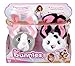 Imc Toys Bunnies Coppia Peluche Magnetico Coniglietto Grigio con Musetto Bianco e Bianco con Macchie Nere