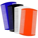 4 Pcs Lice Combs Double Sided Fine Tooth Comb Lice Comb For Dandruff Removal Thick Hair Tooth Head Nit Hair Combs For Adults Kids And Pet's Remove Head Lice Nits Fleas(4 Colors)