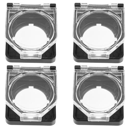 Protector para botón con tapa de plástico PRETYZOOM resistente al agua 12 u. 6