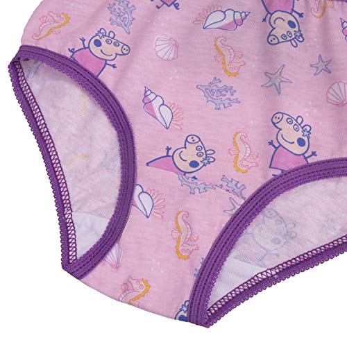 Peppa Pig Girls' 100% Combed Cotton Underwear in Sizes 2/3t, 4t, 4, 6 and 82