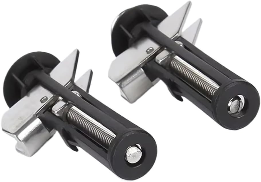 Heavy Duty Toilet Seat Fastener Bolt kit Stainless Steel Tank Hinge Screw Retractable Cover Kit(Without Gasket)
