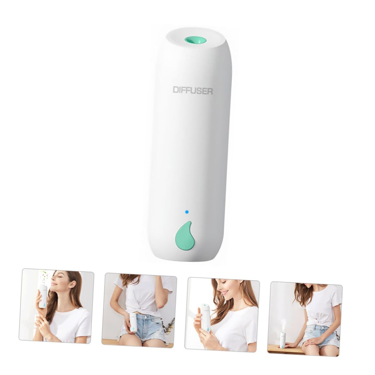 Diffusore Automatico di Aromi Temporizzatore per Oli Essenziali, Capacità 800ma, Materiale Pp, Rimozione Odori, per Camera da Letto e Auto