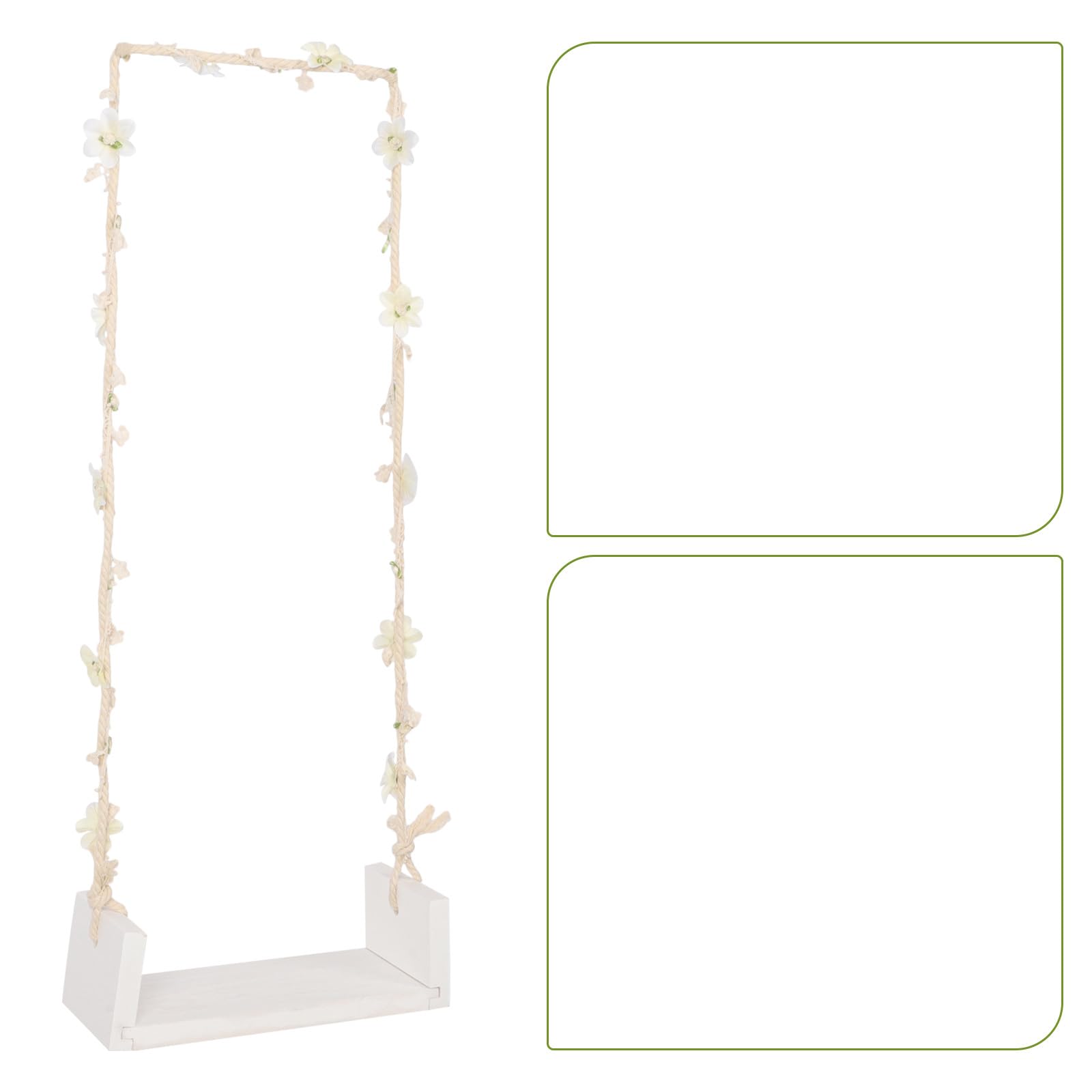 Accessorio Altalena in Legno per Fotografia di Ragazzo Ragazza, Oggetto di Scena per Servizi Fotografici in Casa, Decorazione per Prima Infanzia