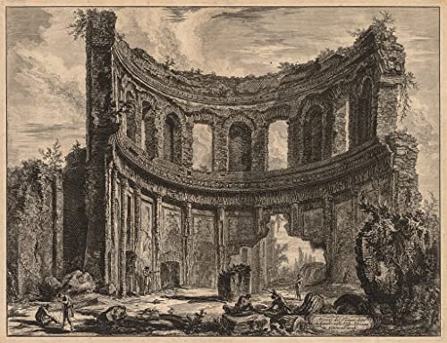 Tableau Vues des vestiges du temple Piranesi pour sublimer une grande cloison