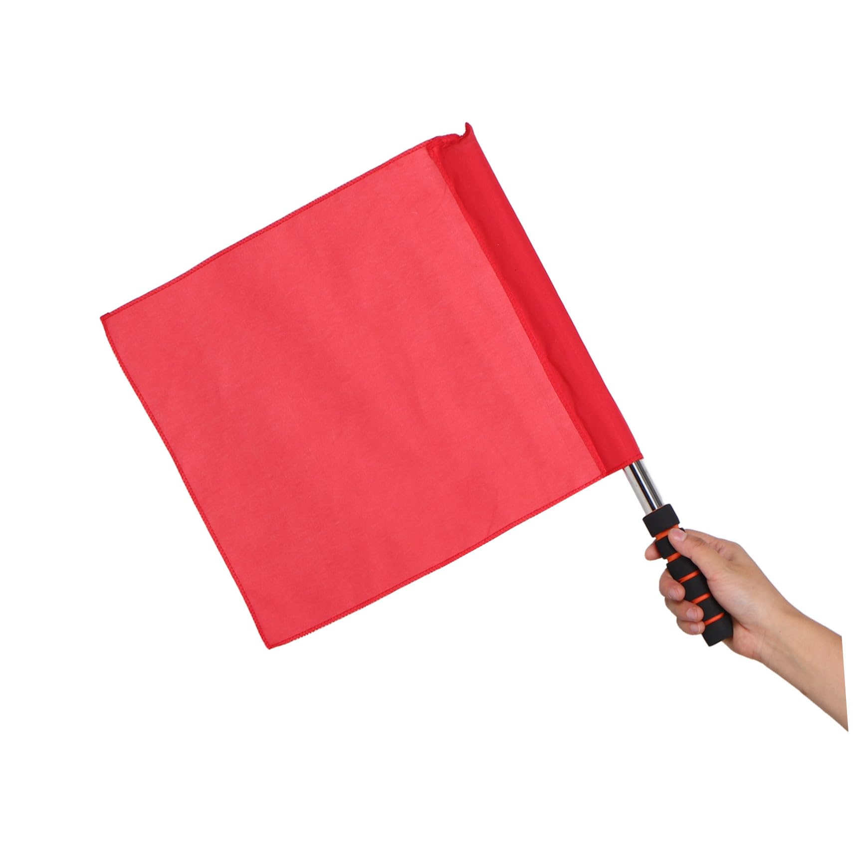 ibasenice 8 Piezas Banderas de Árbitro Multifunción con Mango de Acero Inoxidable para Fútbol Manuales de Árbitro con Colores Rojo Verde y Azul para Deportes y Atletismo