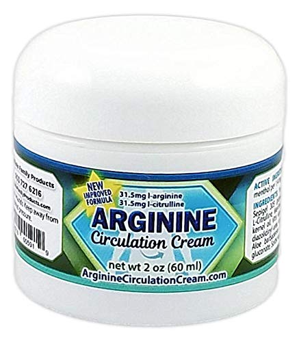 Arginine Circulation Cream - Menthol, L Arginine & L Citrulline Blood Circulation Supplement