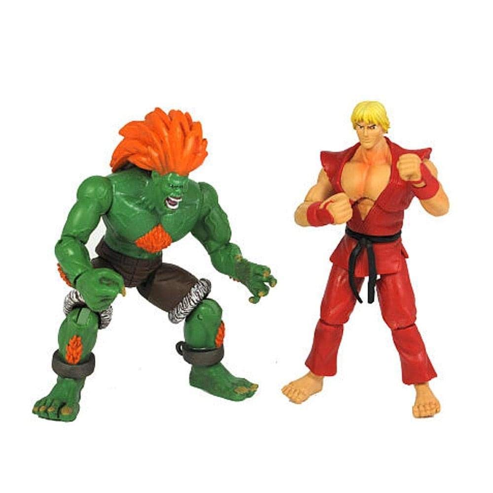 Street Fighter 4 inch Action Figure - Ken vs. Blanka