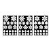 Chtom Stickers-Flocons de Neige Thème de Noël Thème Auto-adhésif des Flocons de Neige adhésives d'adhéssifs Glitter Snowflake Fenêtre accrochures Signoration Noël Stickers for la fête 57pcs