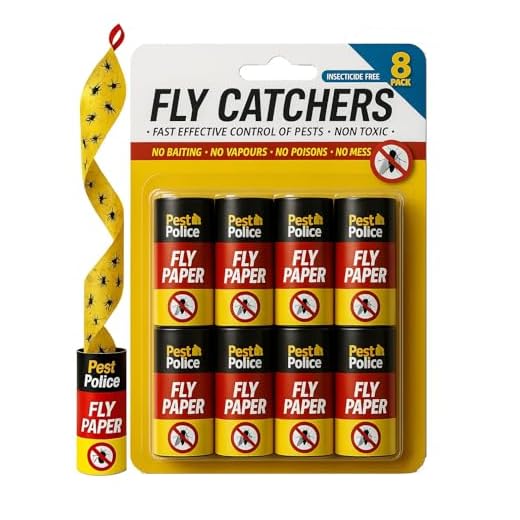 JKG® 8 PACK STICKY FLY TRAP CATCHER - Super Sticky Killer Strips Tape | Catches Moth, Flies, Mosquitos, Wasp, Flying Insects Killer | Extra Sticky Indoor House & Garden Outdoor (Non-Toxic Papers)