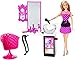 Barbie Salon de Coiffure et poupée Multicolores Mattel CMM 55