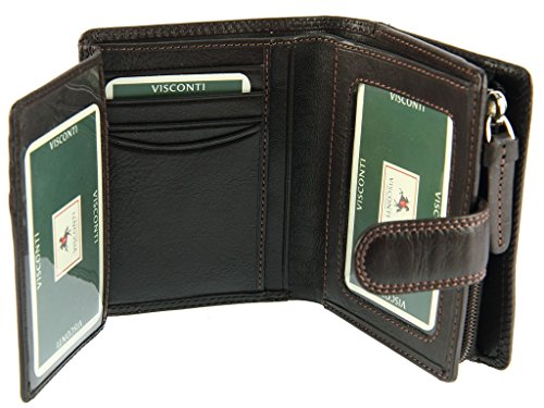 Visconti Heritage -31 Trifold Soft Light Leather Wallet & Purse (Brown)2