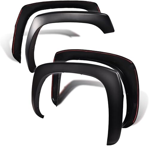 GRAND ORANGE Guardabarros compatibles con Chevy Silverado 1999-2006 (no para escalón), compatible con GMC Sierra 99-06 Smooth Wheel Flares