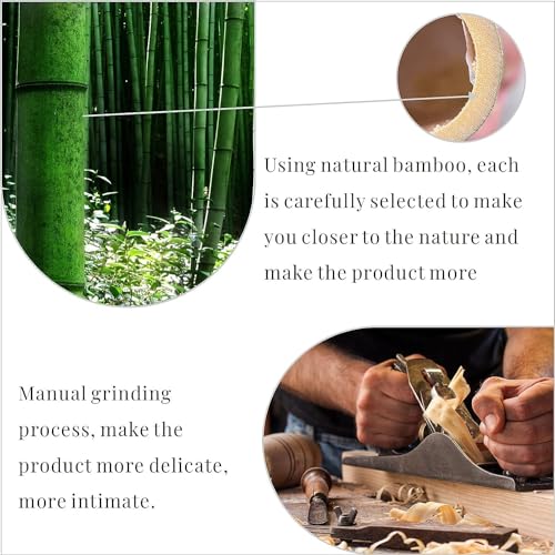 Image of inchBamboo Paddle Hair Brush - Natural Wood Comb for Hair Loss & Scalp Massage, Anti-Static Detangler Hairbrush for Men & Women, Healthy Hair Care & Styling Tool inch
