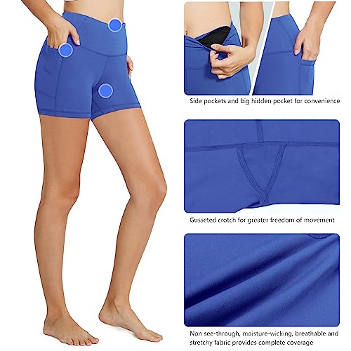 Image of baleaf Women's 8 inch / 5 inch / 3 inch Biker Shorts High Waist Yoga Workout Gym Running Volleyball Spandex Shorts with Pockets